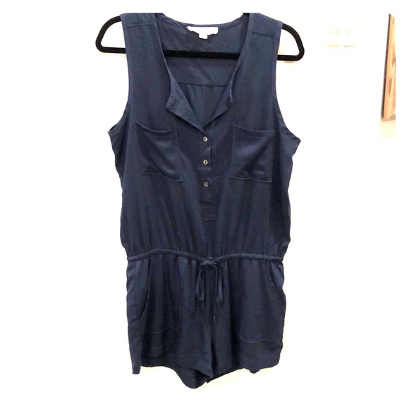 Love Stitch Navy Romper - Picture 1 of 5